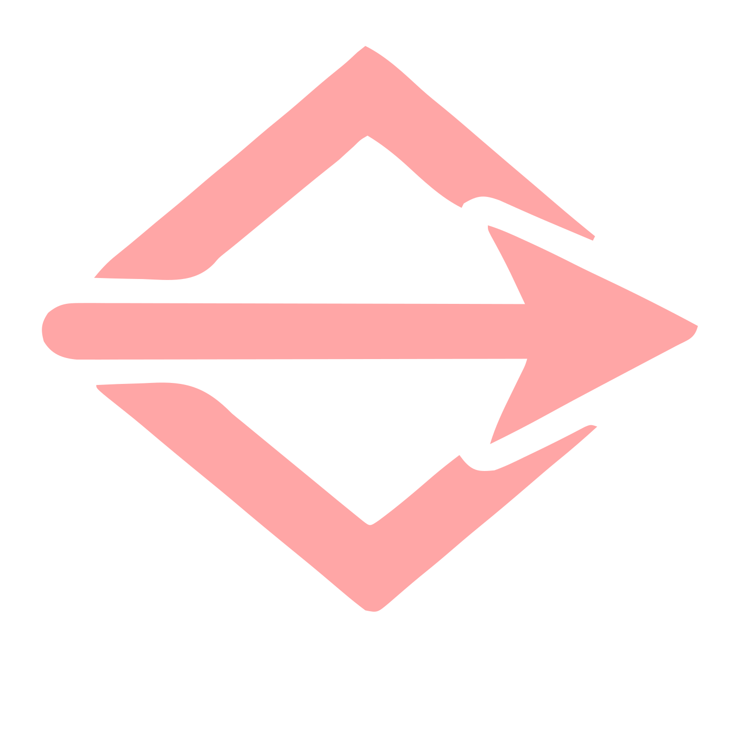 Arrow Through Diamond Logo #ffa6a6