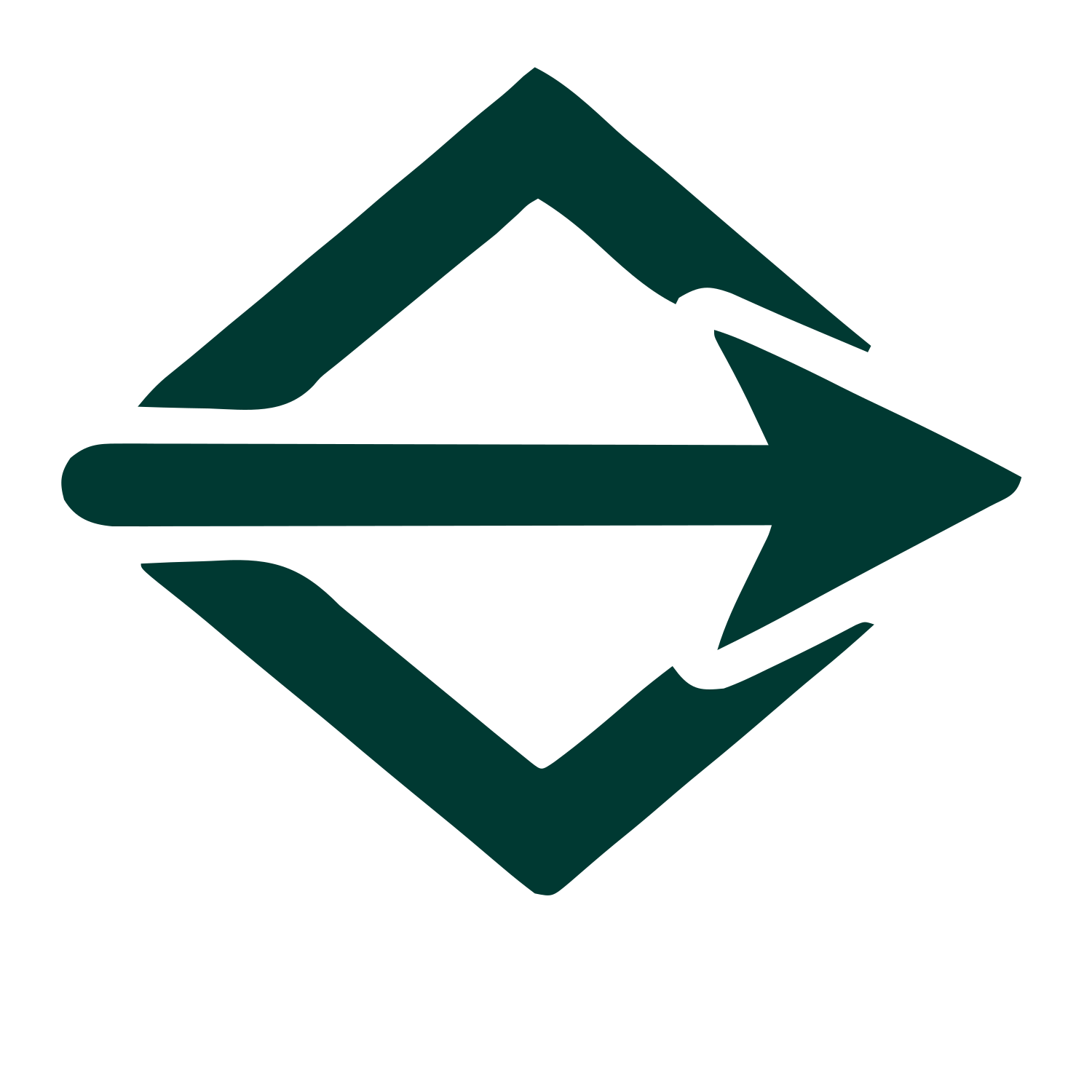 Arrow Through Diamond Logo #003932