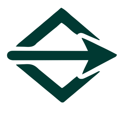 Arrow Through Diamond Logo #003932