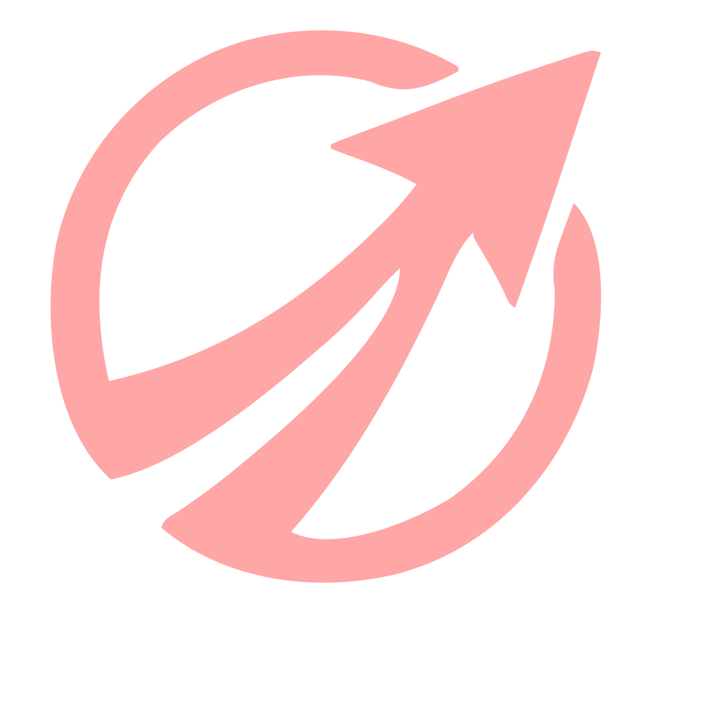 Arrow Circle Breakout Logo #ffa6a6