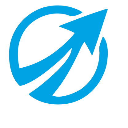 Arrow Circle Breakout Logo #00a3e4