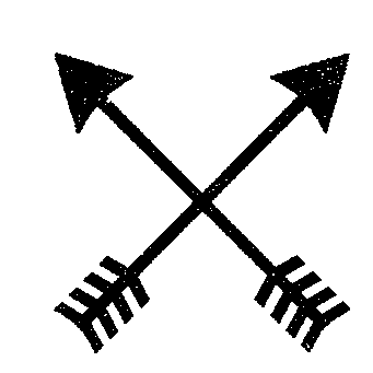 Crossed Arrows Riso Logo