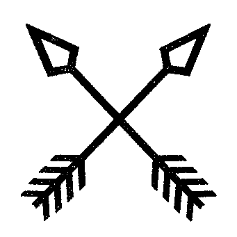 Crossed Arrows Boho Logo
