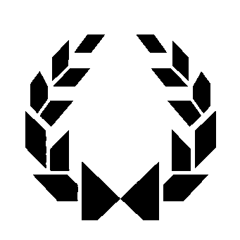 Bold Geometric Wreath Logo