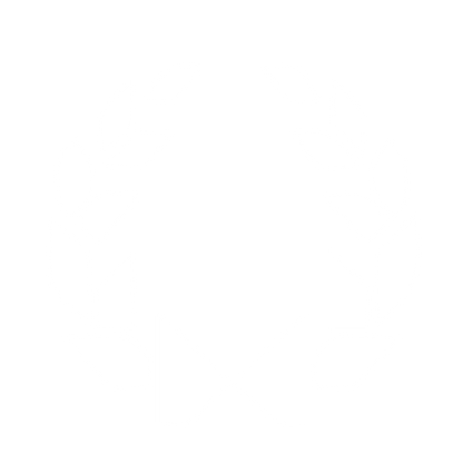Bold Geometric Wreath Logo #ffffff