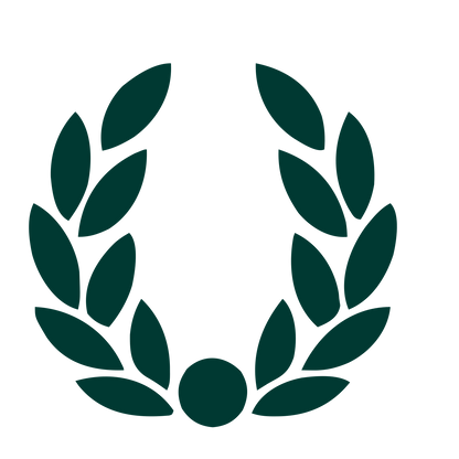 Laurel Wreath Emblem Logo #003932