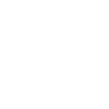 Bold Geometric Wreath Logo #ffffff
