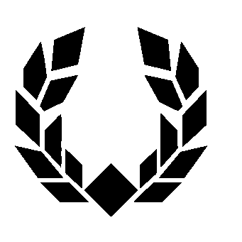 Bold Geometric Wreath Logo