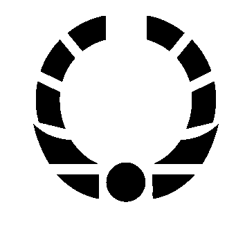 Bold Geometric Wreath Logo