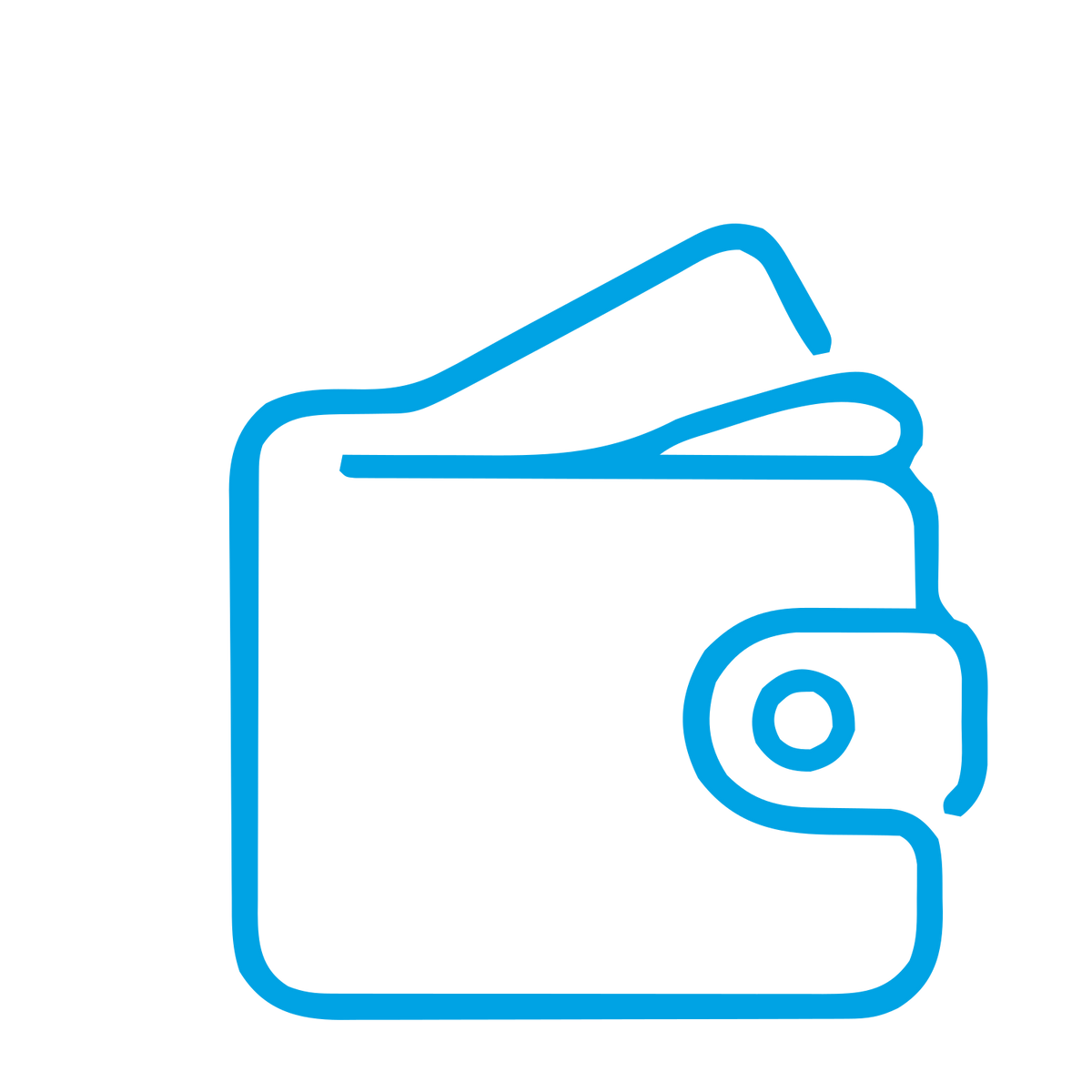 Monoline Wallet Logo #00a3e4