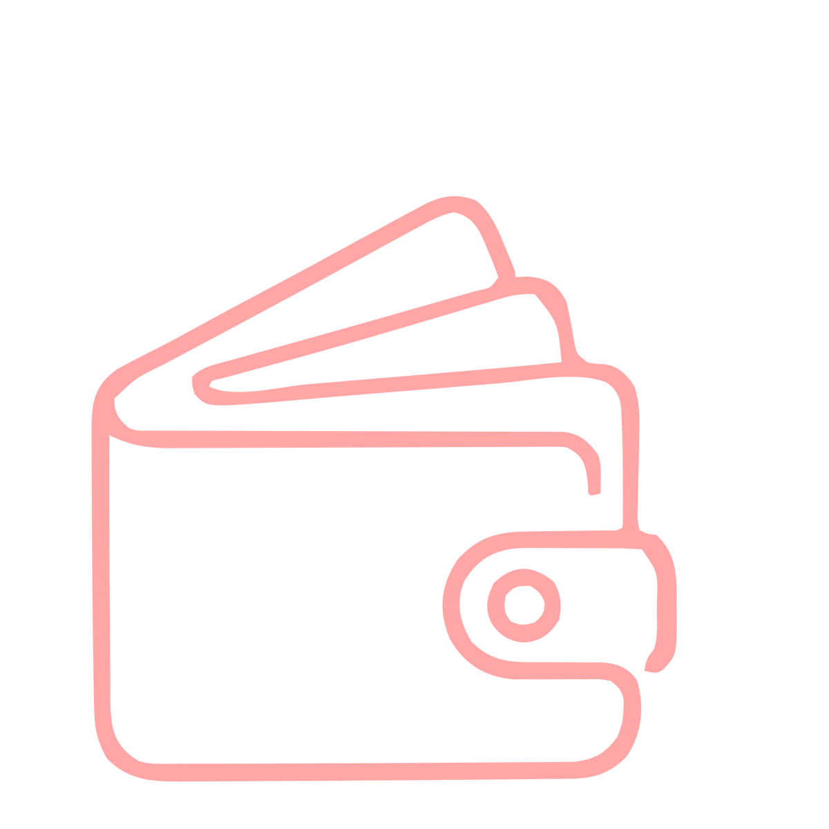 Monoline Wallet Logo #ffa6a6