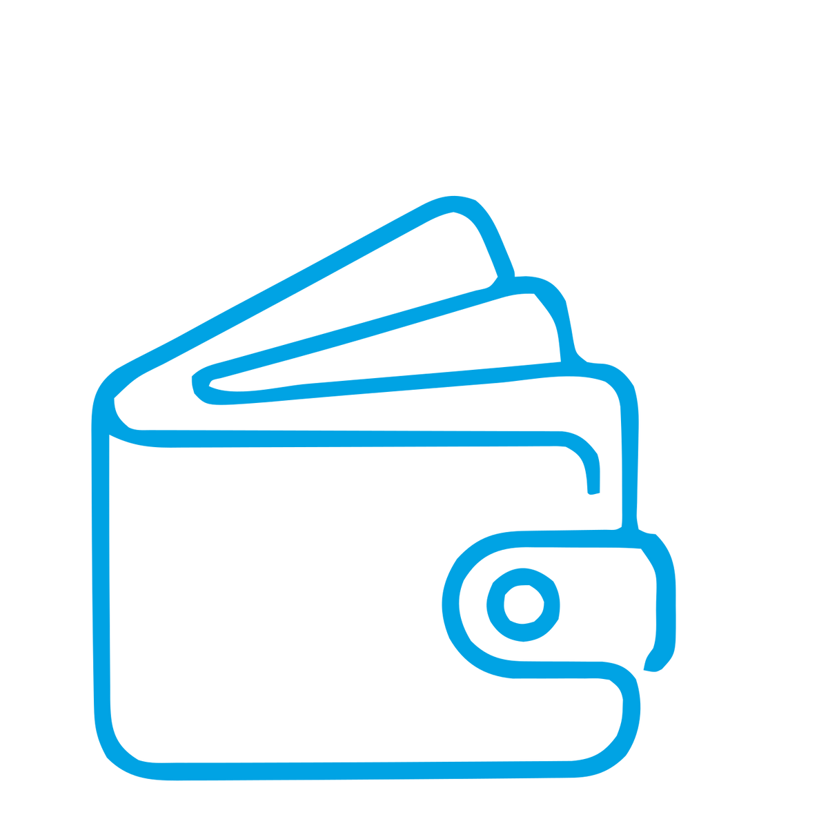 Monoline Wallet Logo #00a3e4