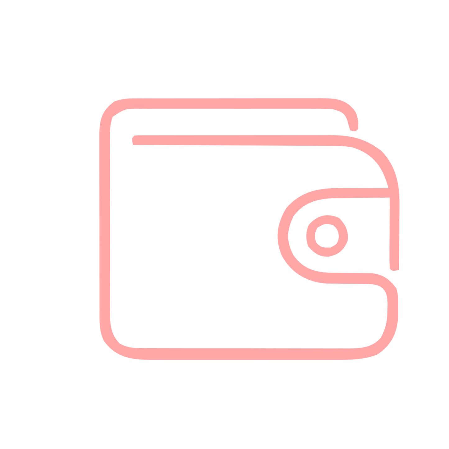 Monoline Wallet Logo #ffa6a6