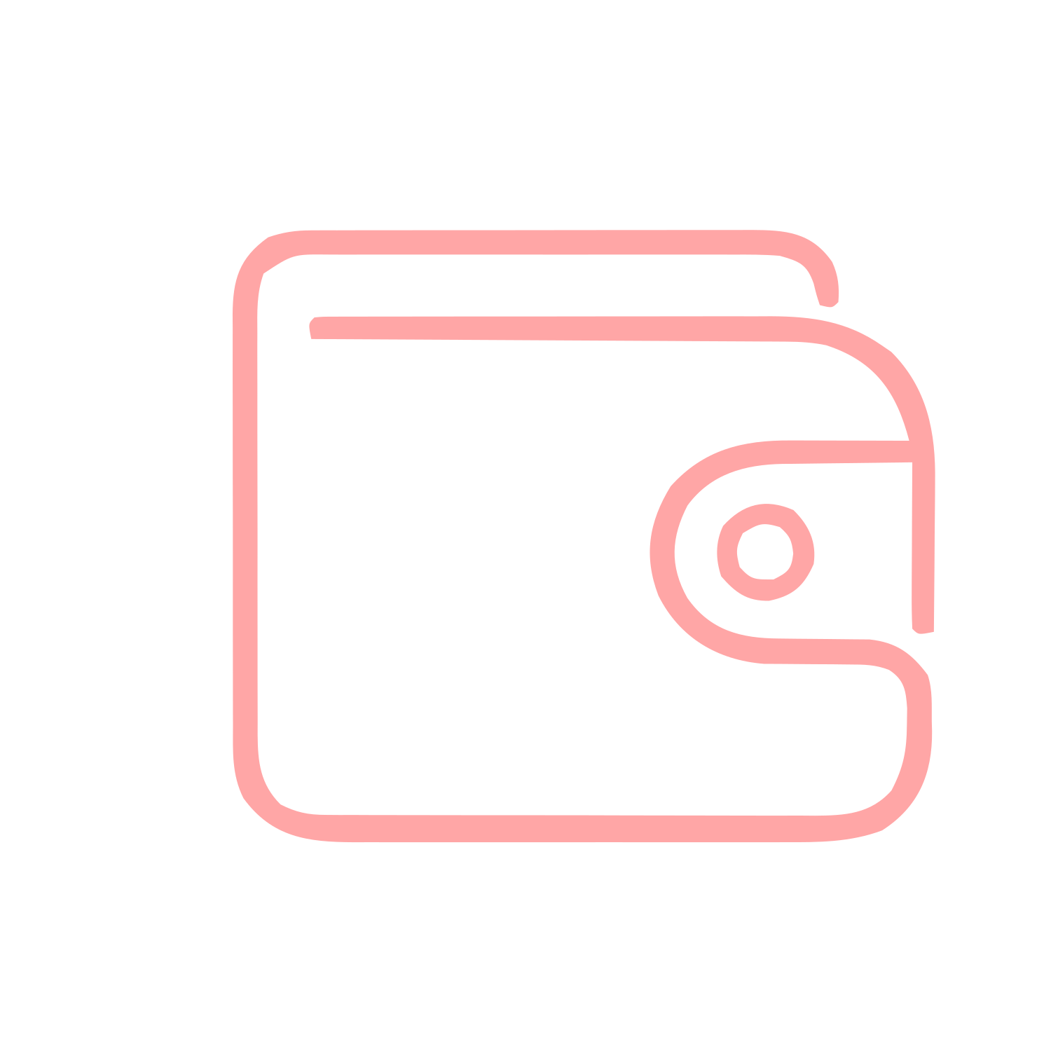 Monoline Wallet Logo #ffa6a6