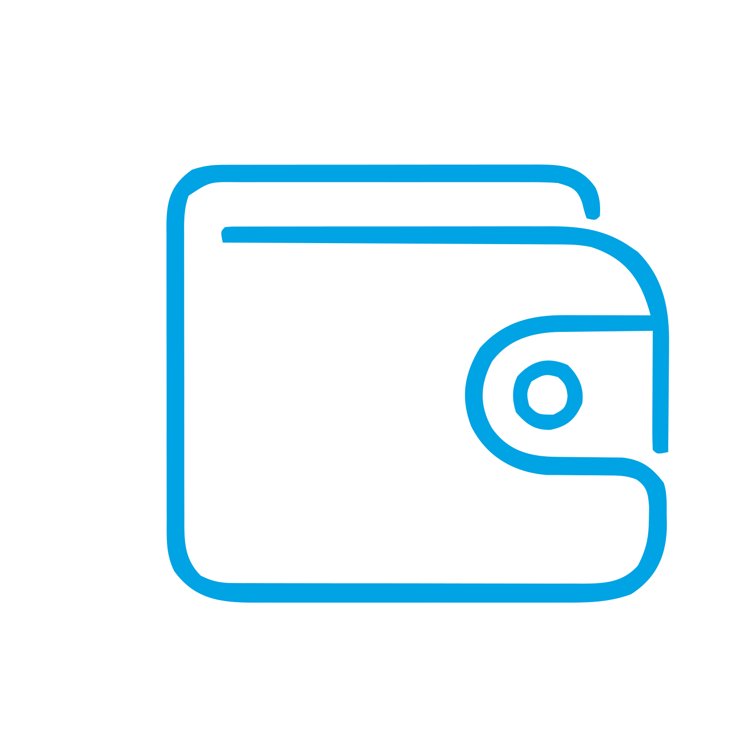 Monoline Wallet Logo #00a3e4