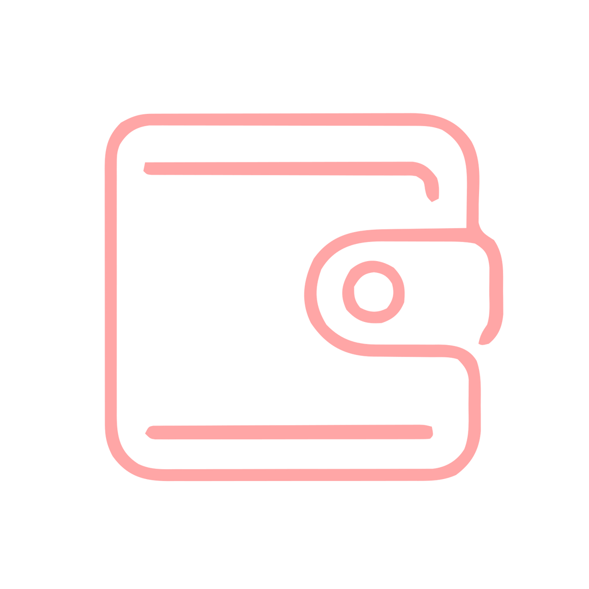 Monoline Wallet Logo #ffa6a6