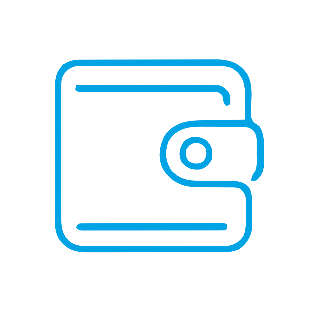 Monoline Wallet Logo #00a3e4