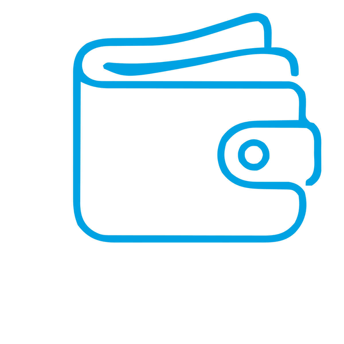 Monoline Wallet Logo #00a3e4