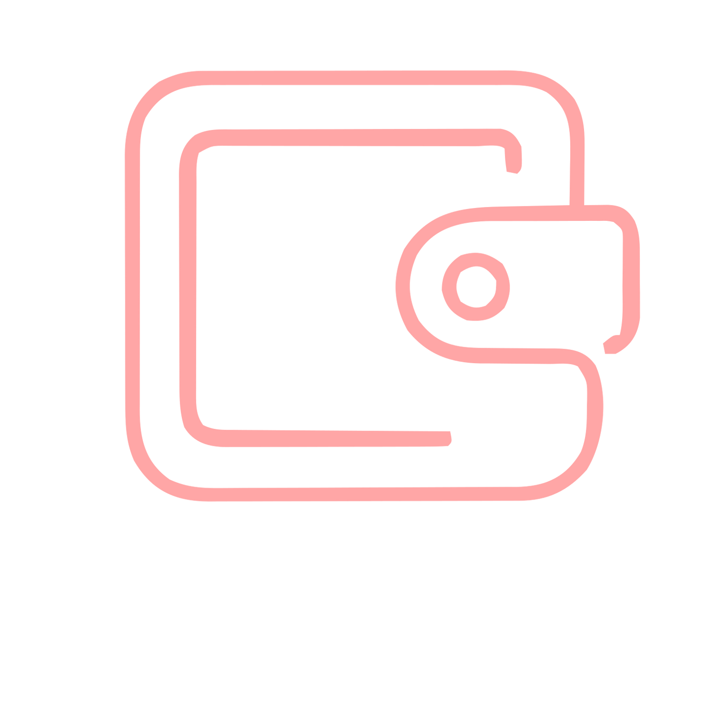 Monoline Wallet Logo #ffa6a6