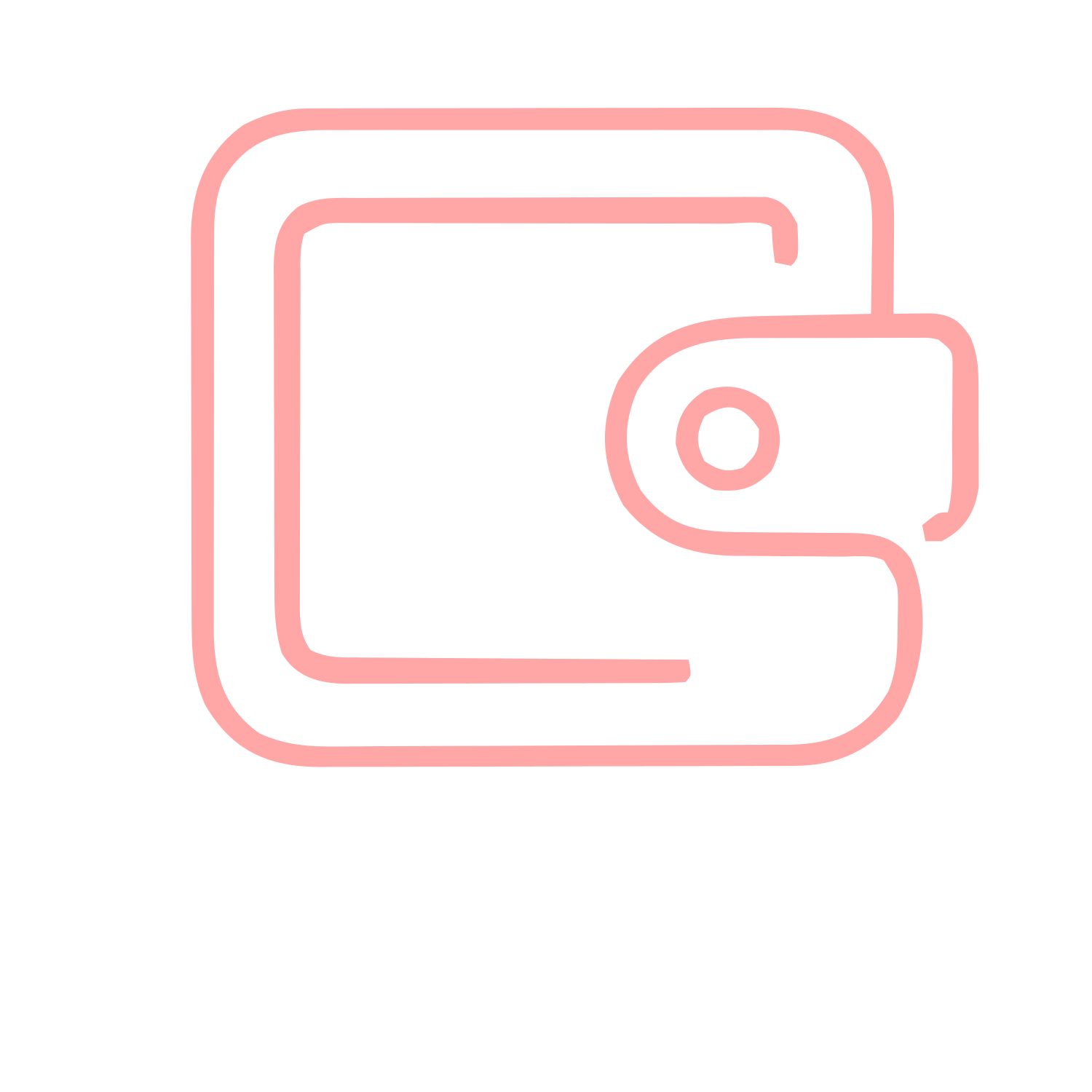 Monoline Wallet Logo #ffa6a6
