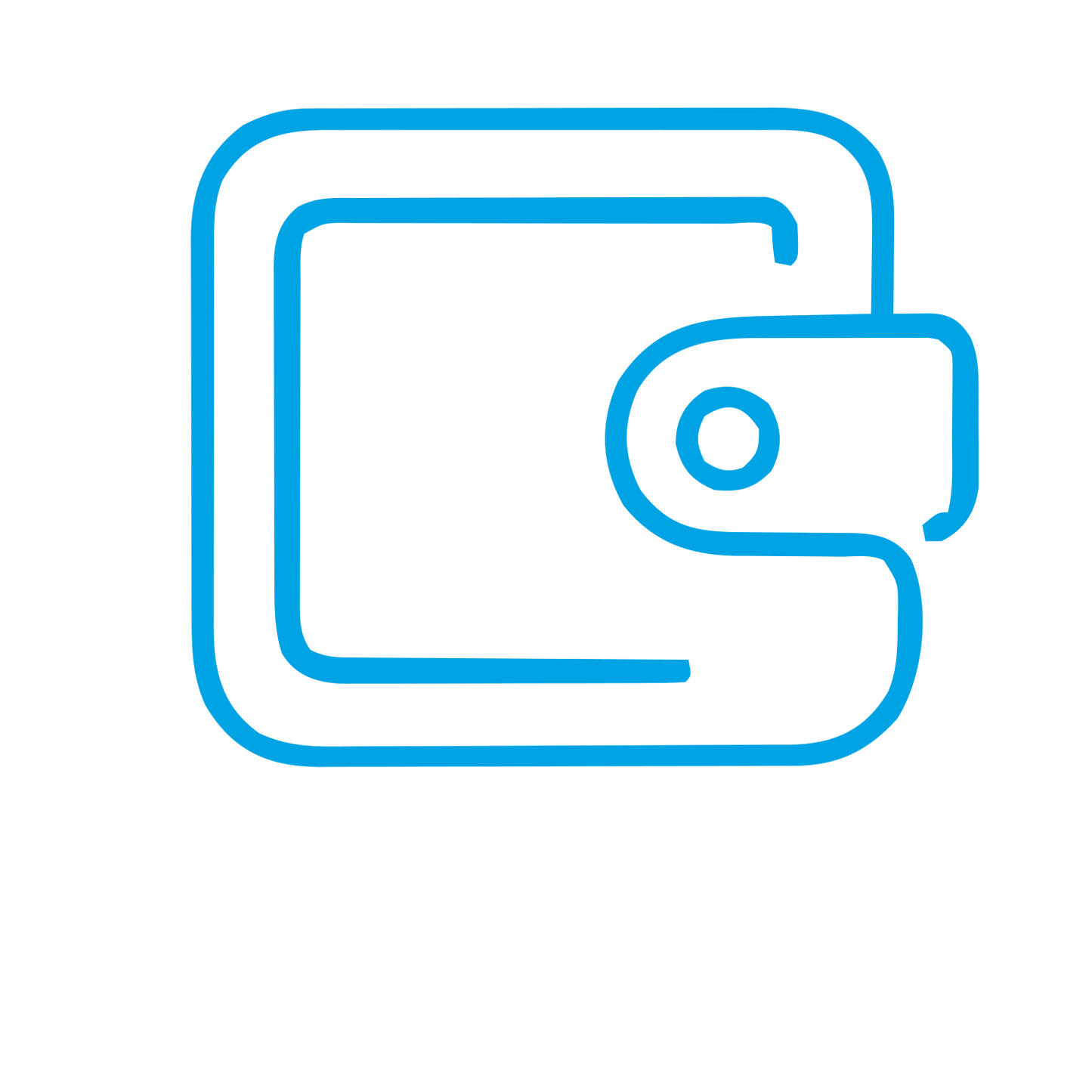 Monoline Wallet Logo #00a3e4