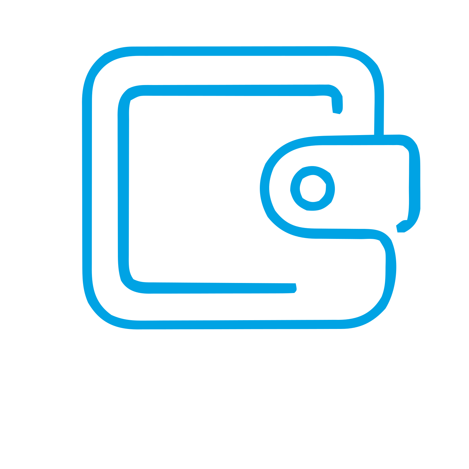 Monoline Wallet Logo #00a3e4