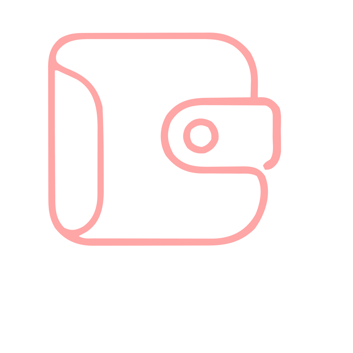 Monoline Wallet Logo #ffa6a6
