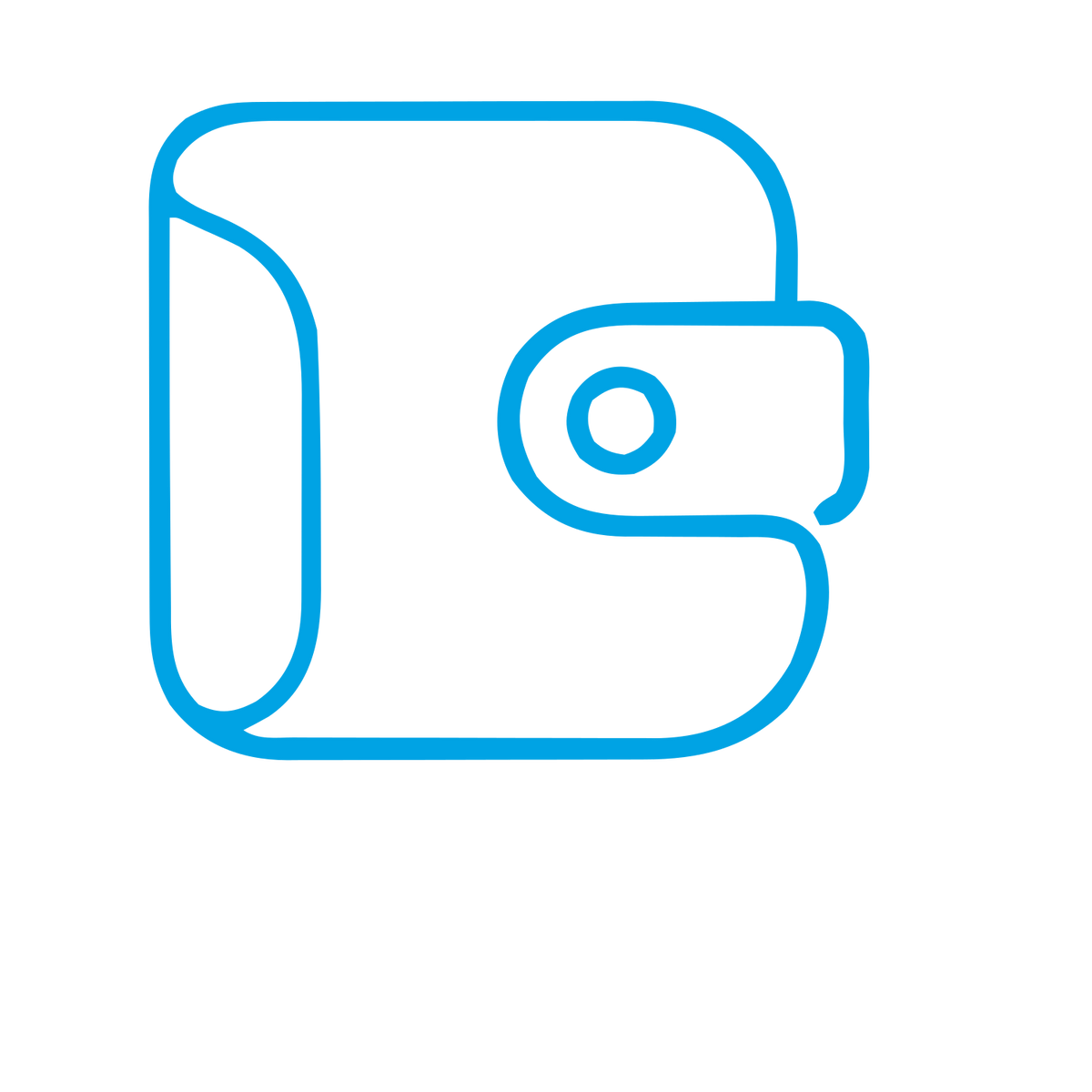 Monoline Wallet Logo #00a3e4