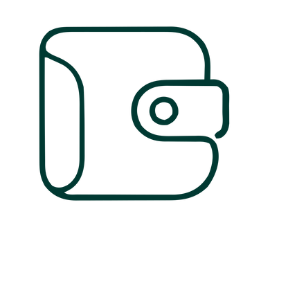 Monoline Wallet Logo #003932