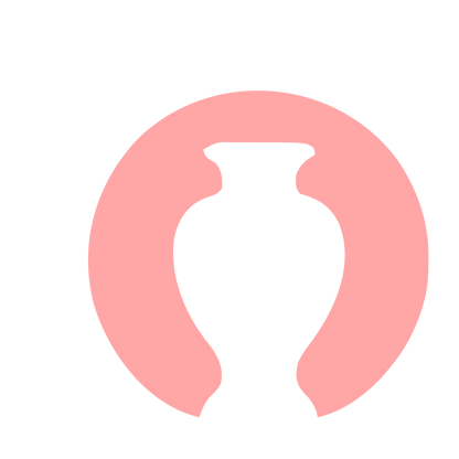 Negative Space Urn Logo #ffa6a6