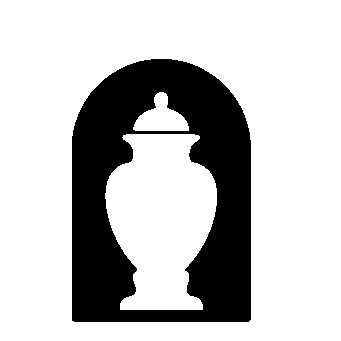 Urn Arch Negative Space Logo