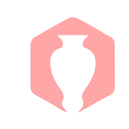 Negative Space Urn Logo #ffa6a6