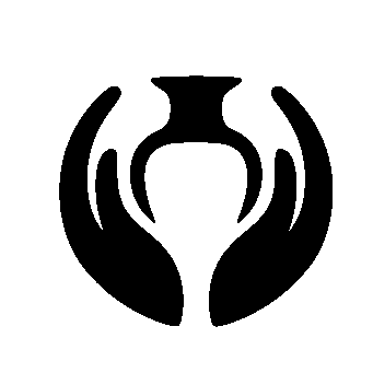 Hands Cradling Urn Logo