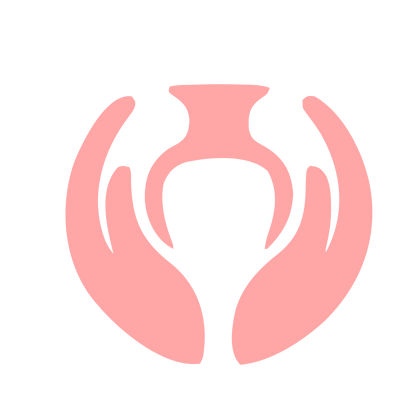 Hands Cradling Urn Logo #ffa6a6