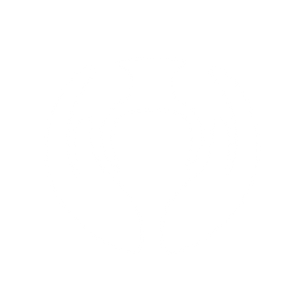 Hands Cradling Urn Logo #ffffff