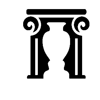 Greek Columns Urn Logo
