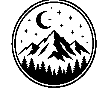 Mountain Night Badge Logo