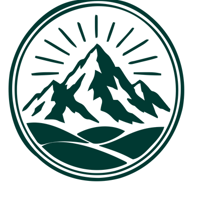 Mountain Range Badge Logo #003932