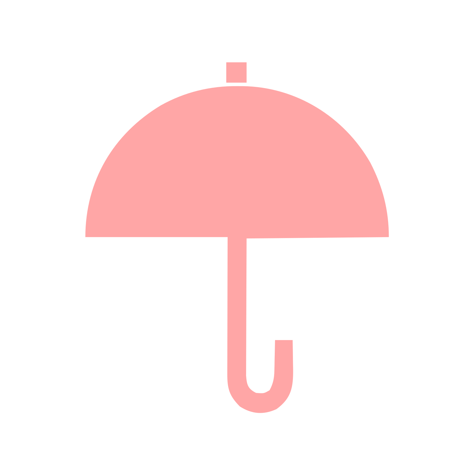 Bauhaus Umbrella Logo #ffa6a6