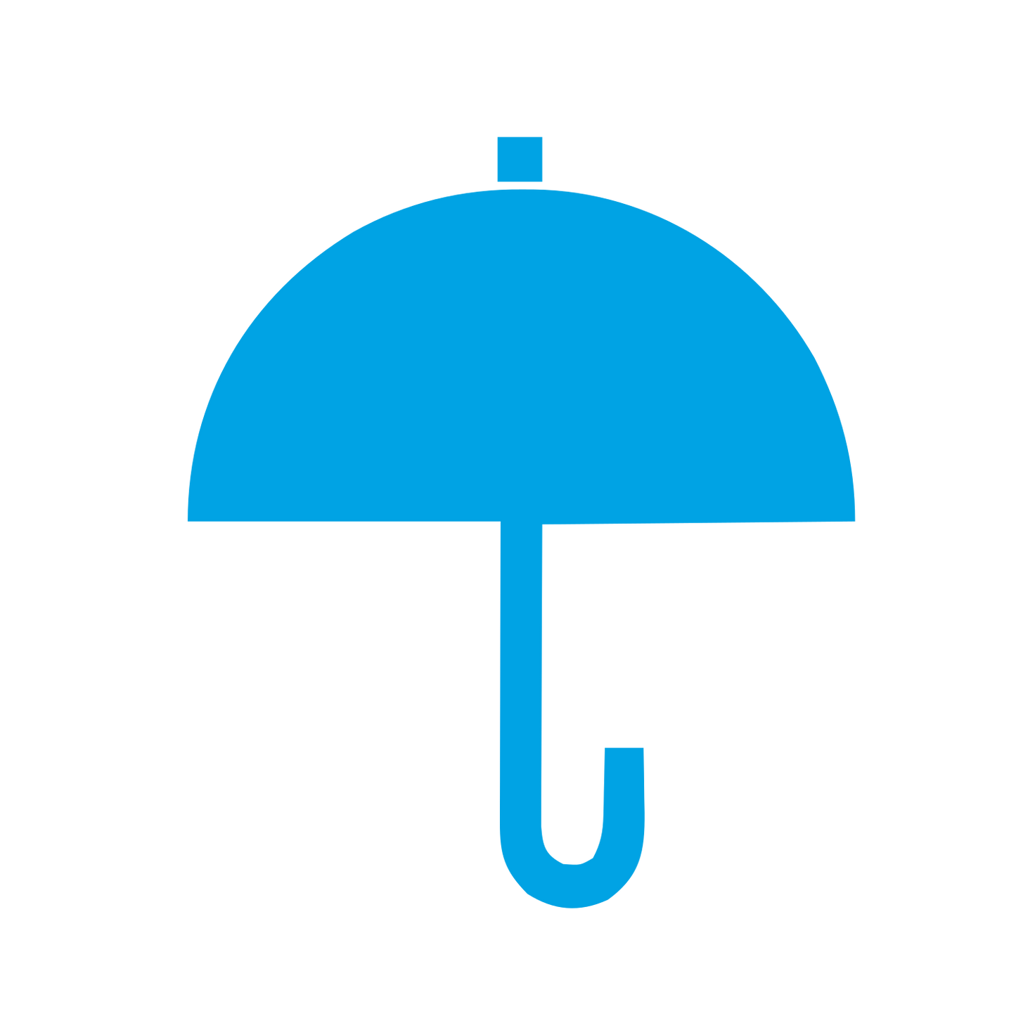 Bauhaus Umbrella Logo #00a3e4