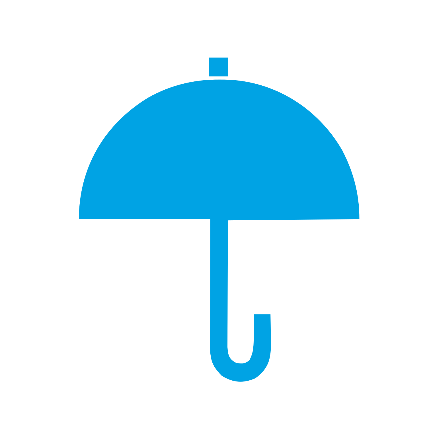 Bauhaus Umbrella Logo #00a3e4