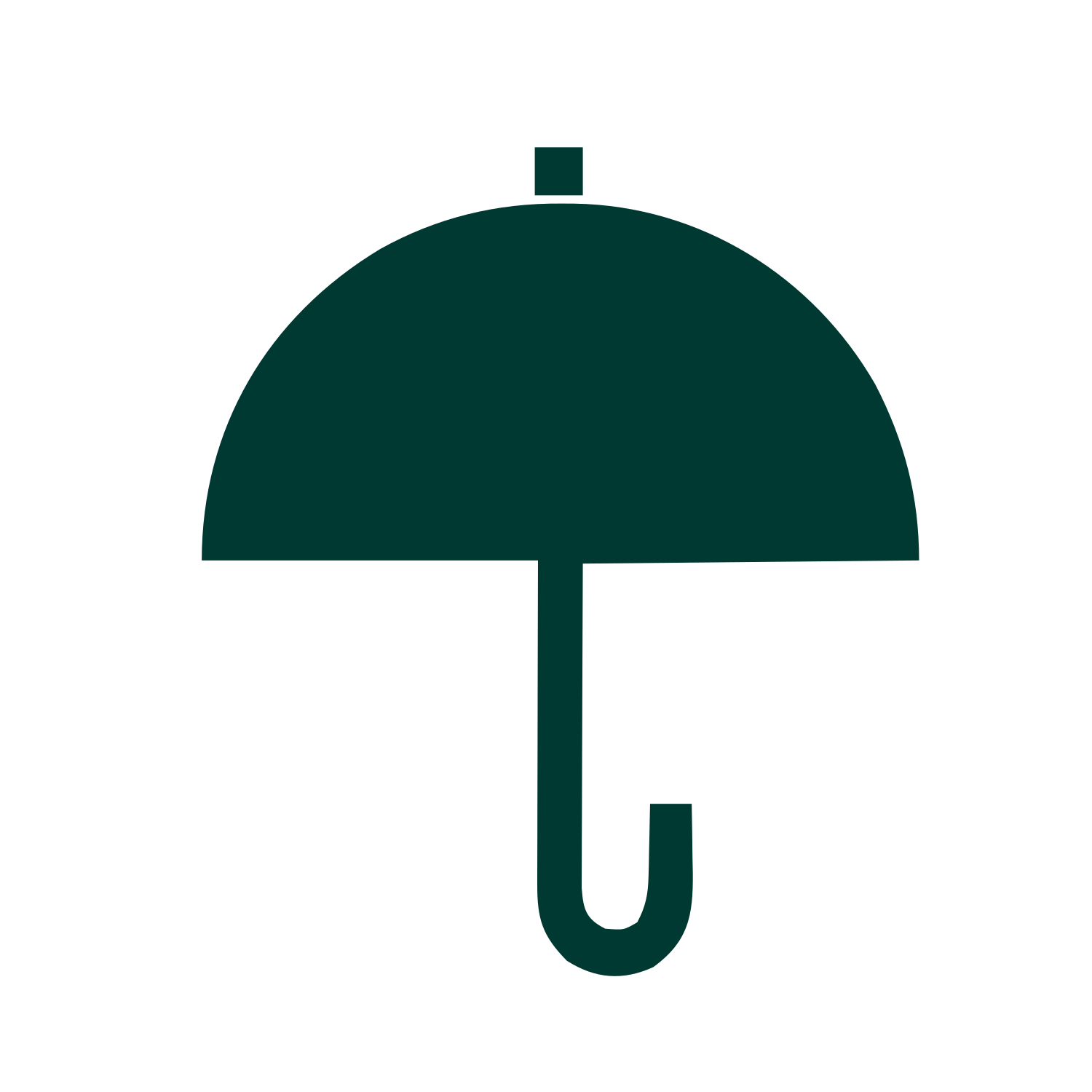 Bauhaus Umbrella Logo #003932