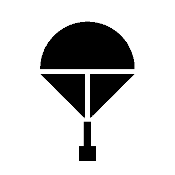 Bauhaus Parachute Umbrella Logo