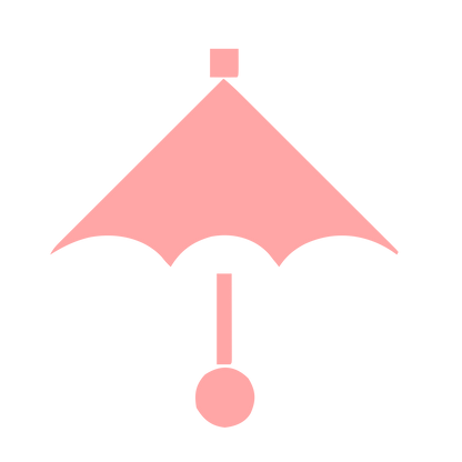 Bauhaus Umbrella Logo #ffa6a6