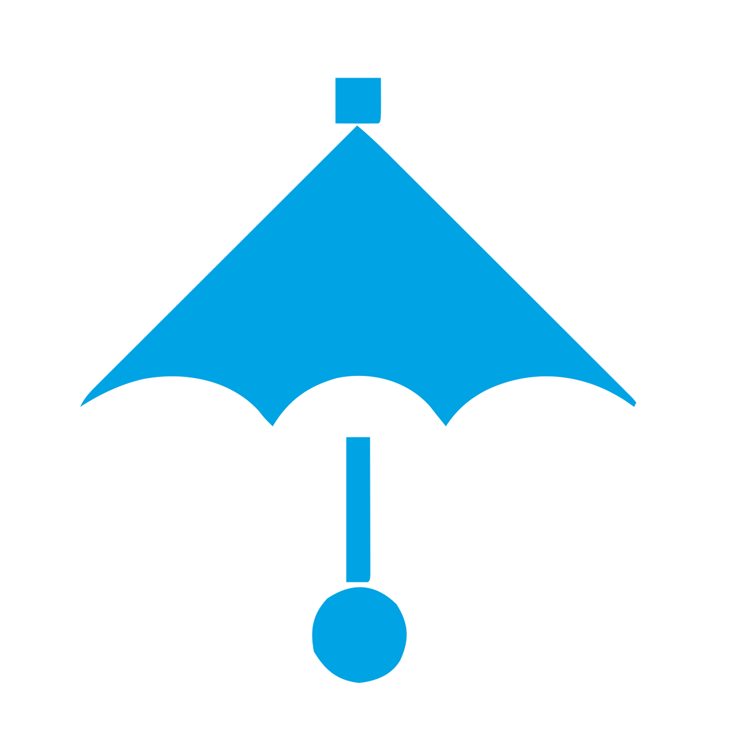 Bauhaus Umbrella Logo #00a3e4
