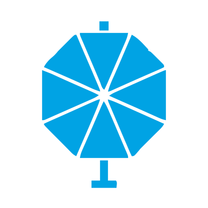 Bauhaus Umbrella Logo #00a3e4