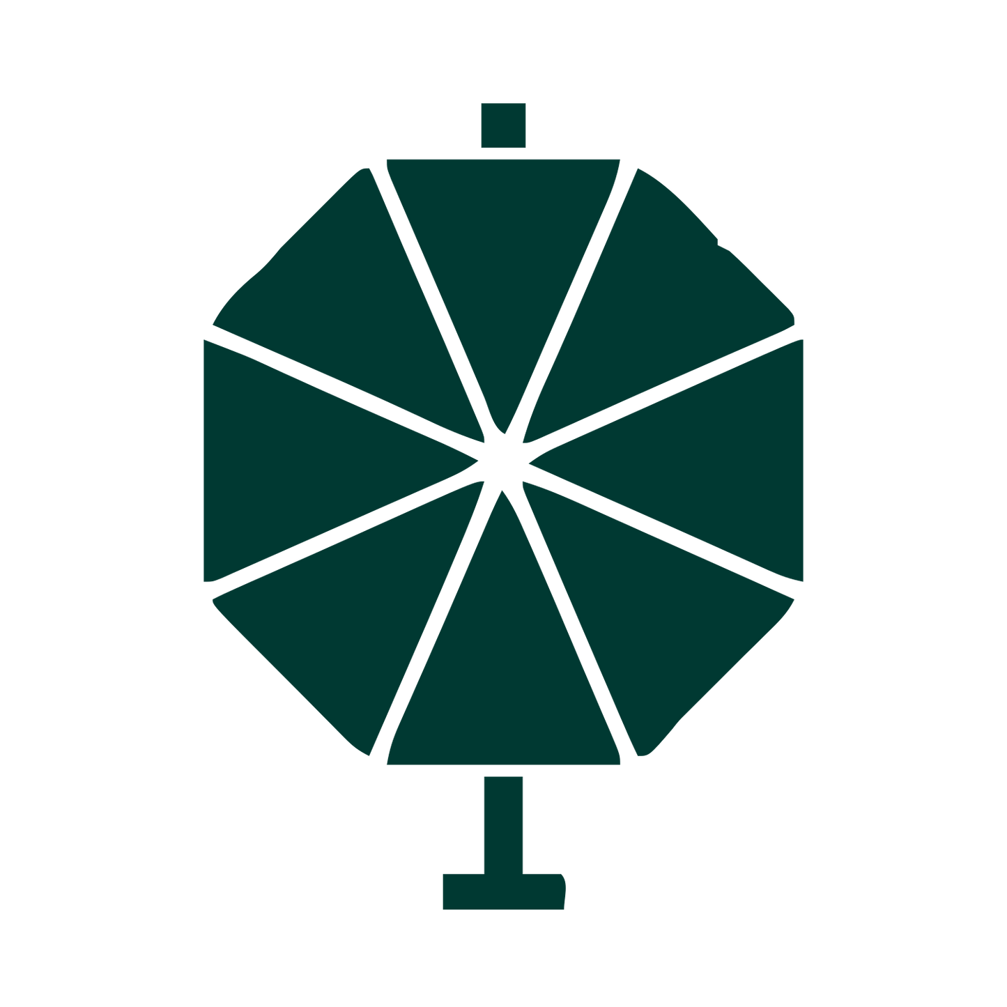 Bauhaus Umbrella Logo #003932