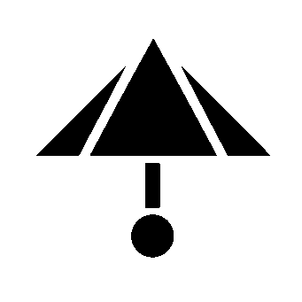 Bauhaus Umbrella Exclamation Logo