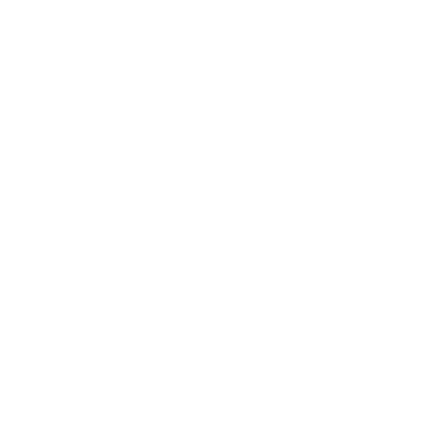 Bauhaus Umbrella Exclamation Logo #ffffff