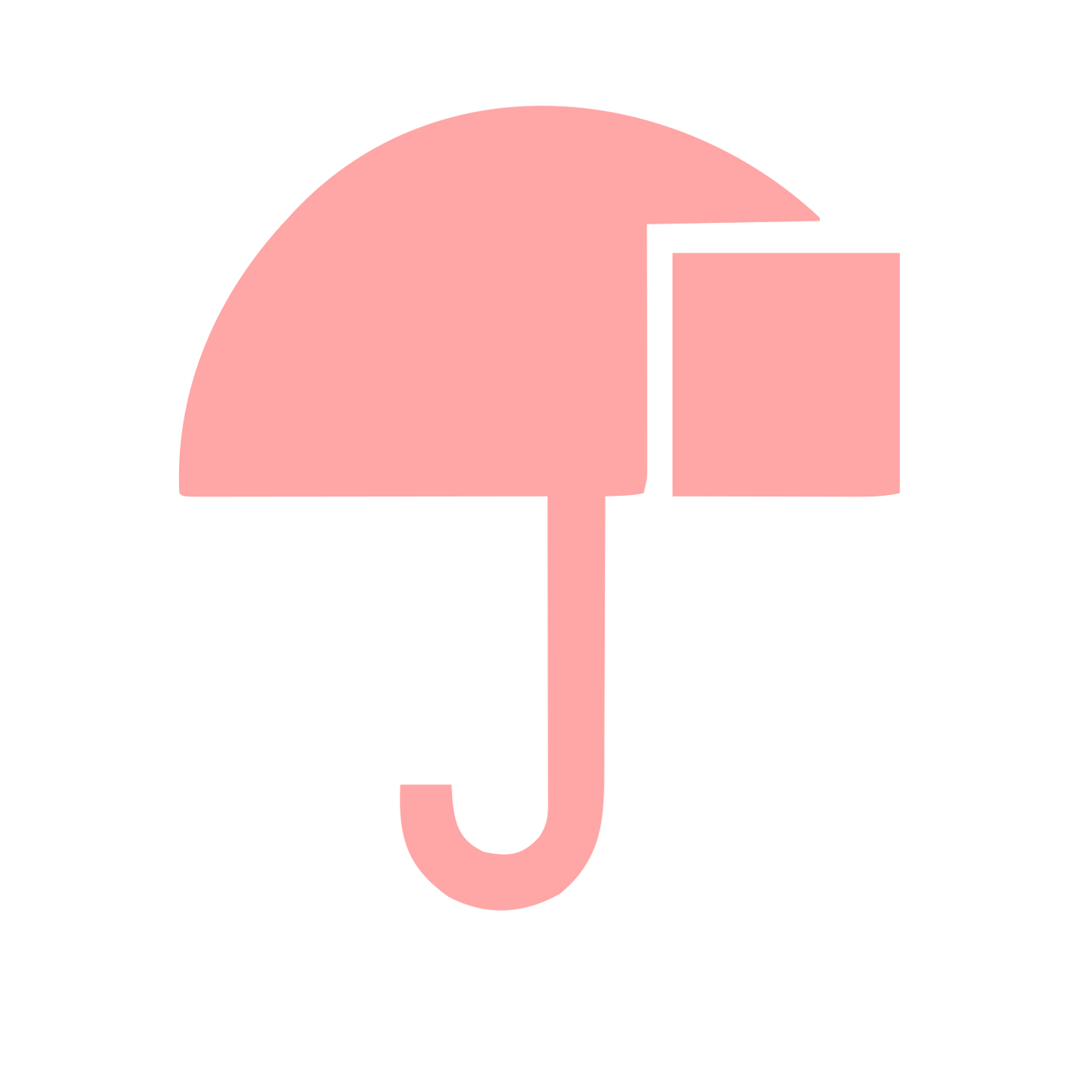 Bauhaus Umbrella Logo #ffa6a6